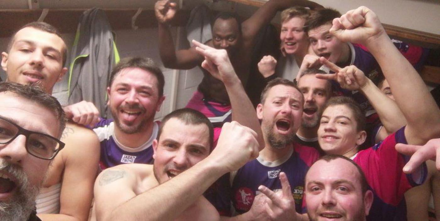 Selfie de victoire des SM2 contre La Chapelaine